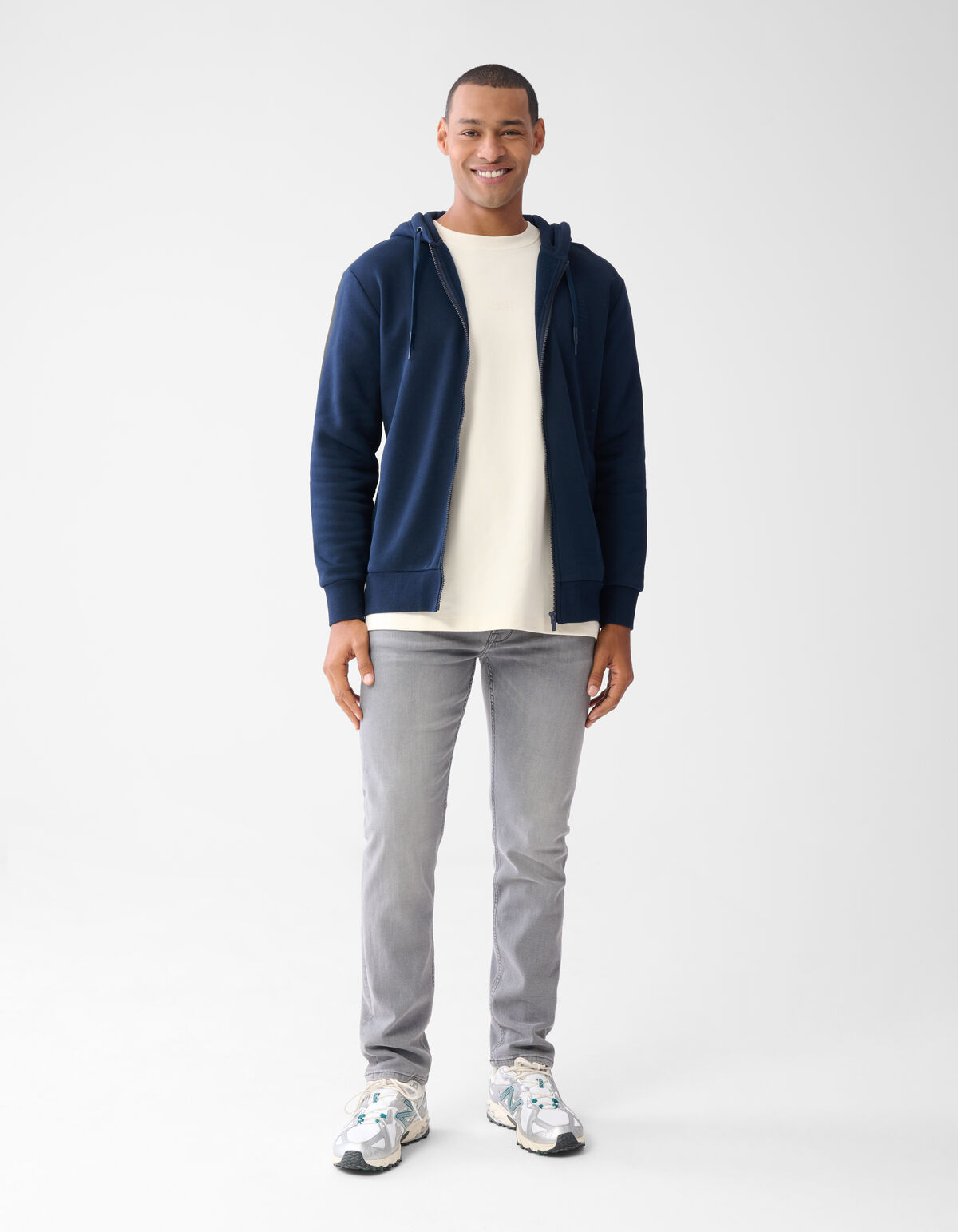 Zipper Hoodie Donkerblauw SHOEBY MEN