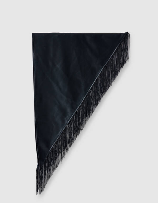 Fringe Sjaal Zwart SHOEBY ACCESSOIRES