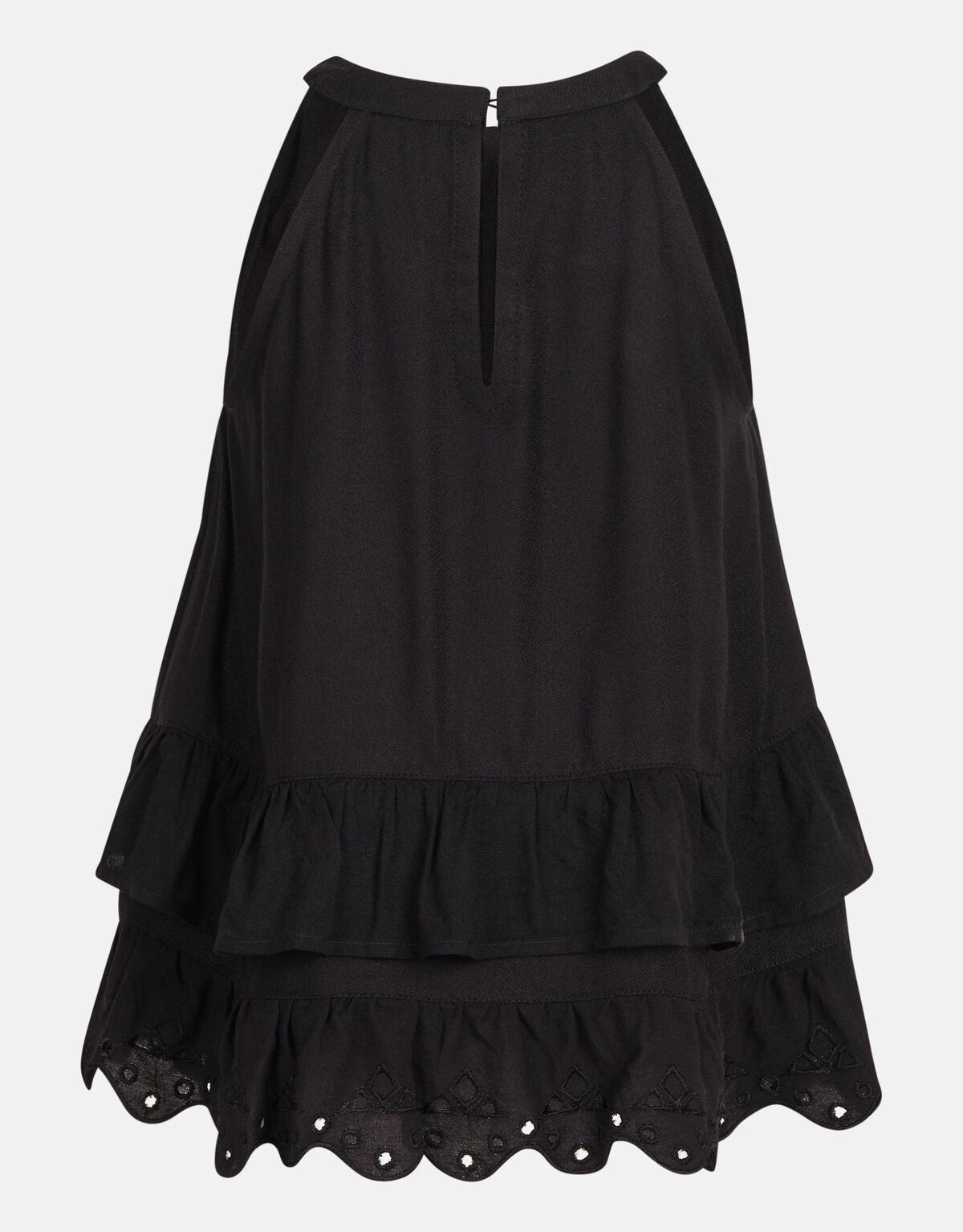 Embroidery Halter Top Zwart SHOEBY GIRLS