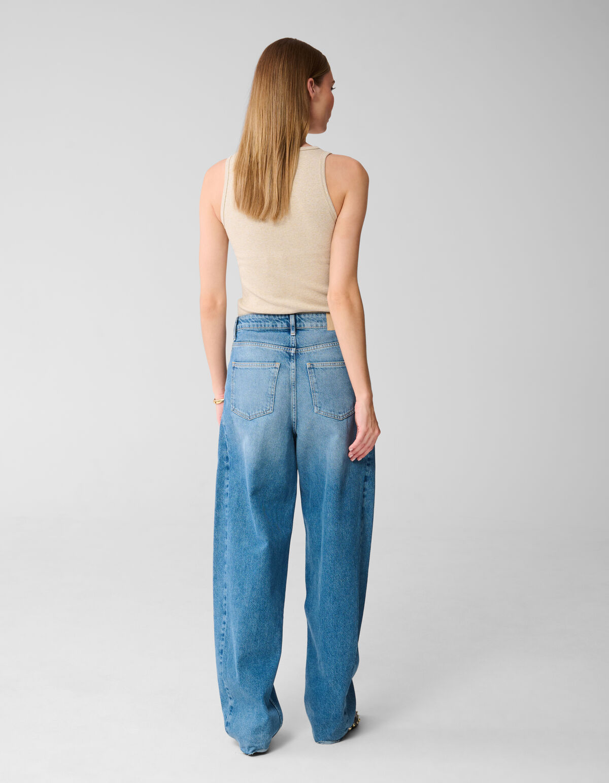 Lurex Shoeby Logo Tanktop Goud SHOEBY WOMEN