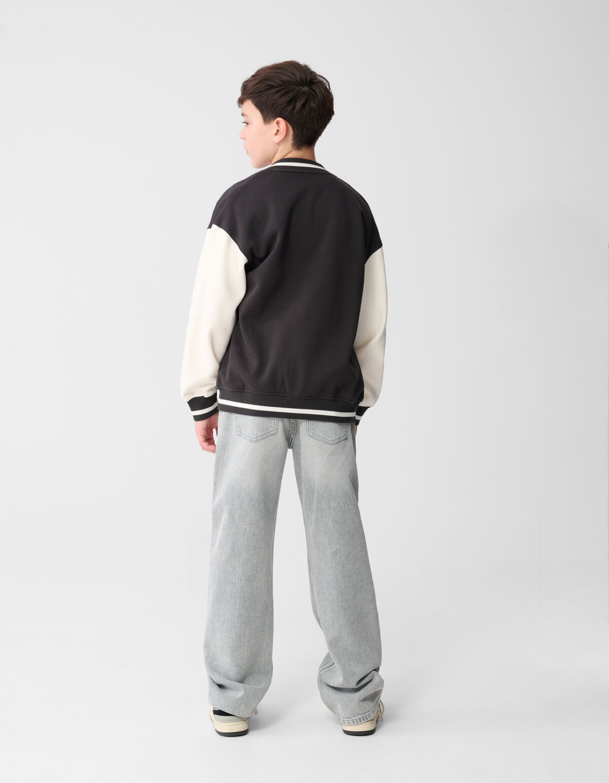 Varsity Bomber Jack Donkergrijs SHOEBY BOYS