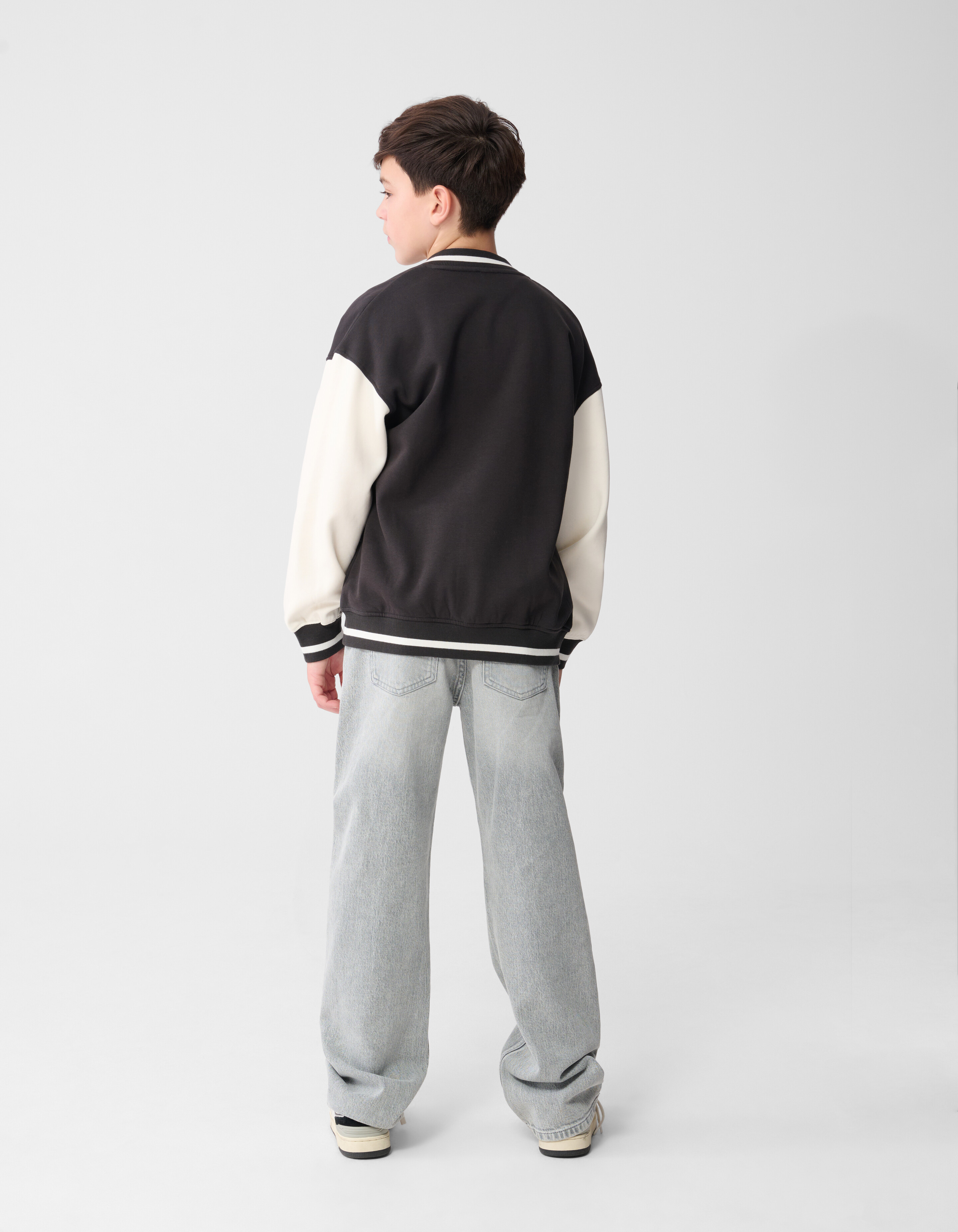 Varsity Bomber Jack Donkergrijs SHOEBY BOYS