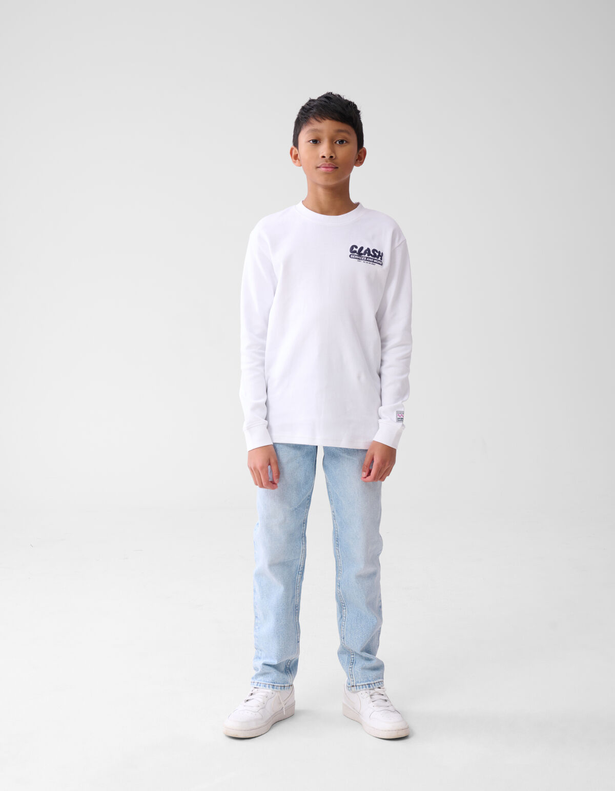 Artwork Longsleeve T-shirt Wit SHOEBY BOYS