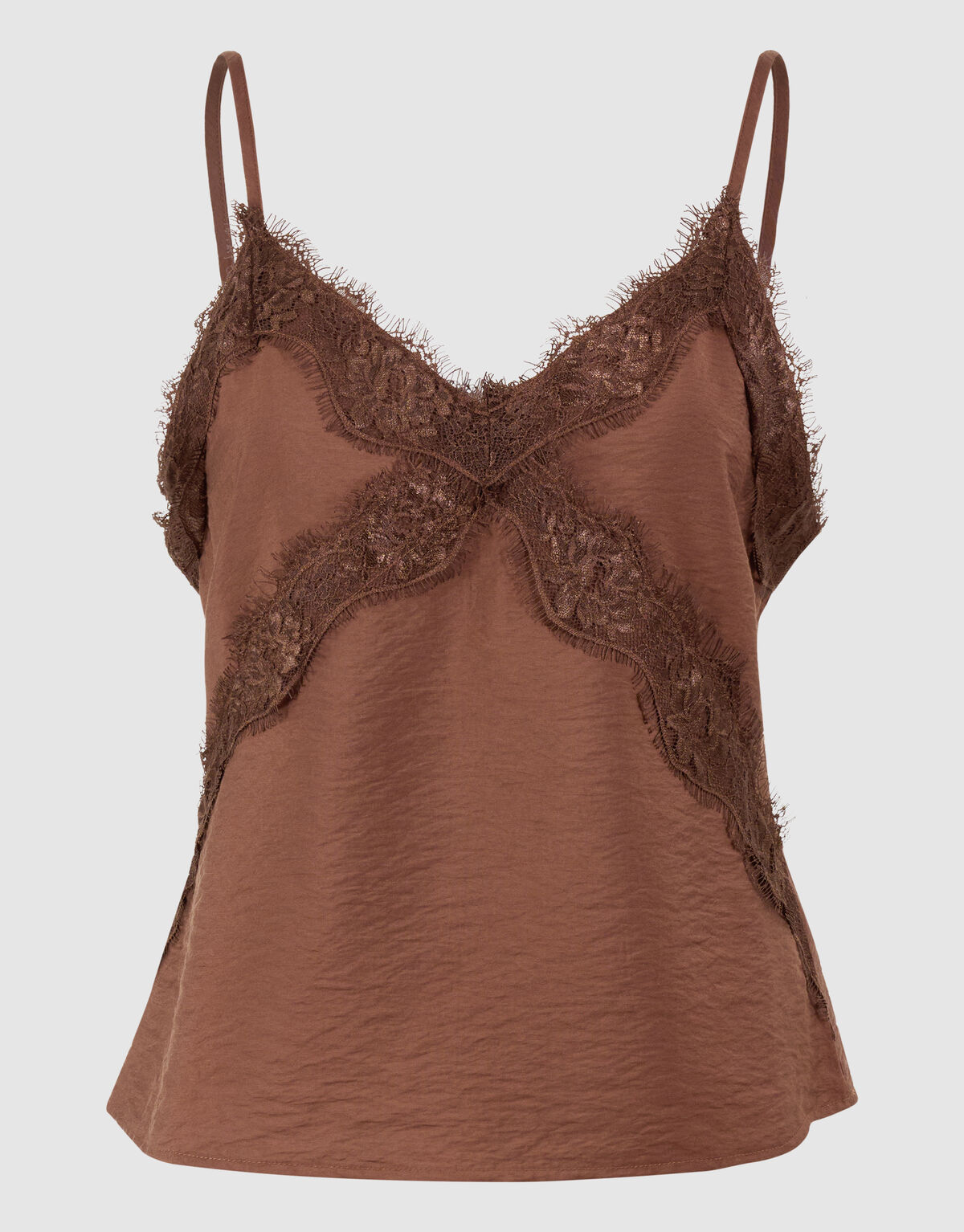 Kanten Twist Singlet Bruin SHOEBY WOMEN
