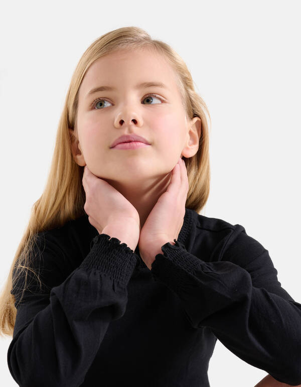 Katoenen Top Zwart Jill&Mitch