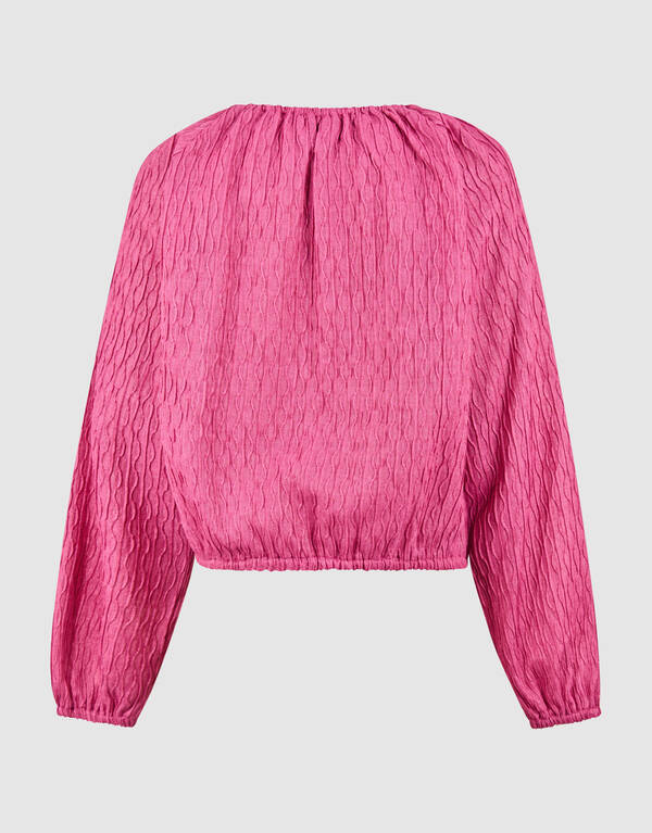 Wavy Structuur Top Roze SHOEBY GIRLS