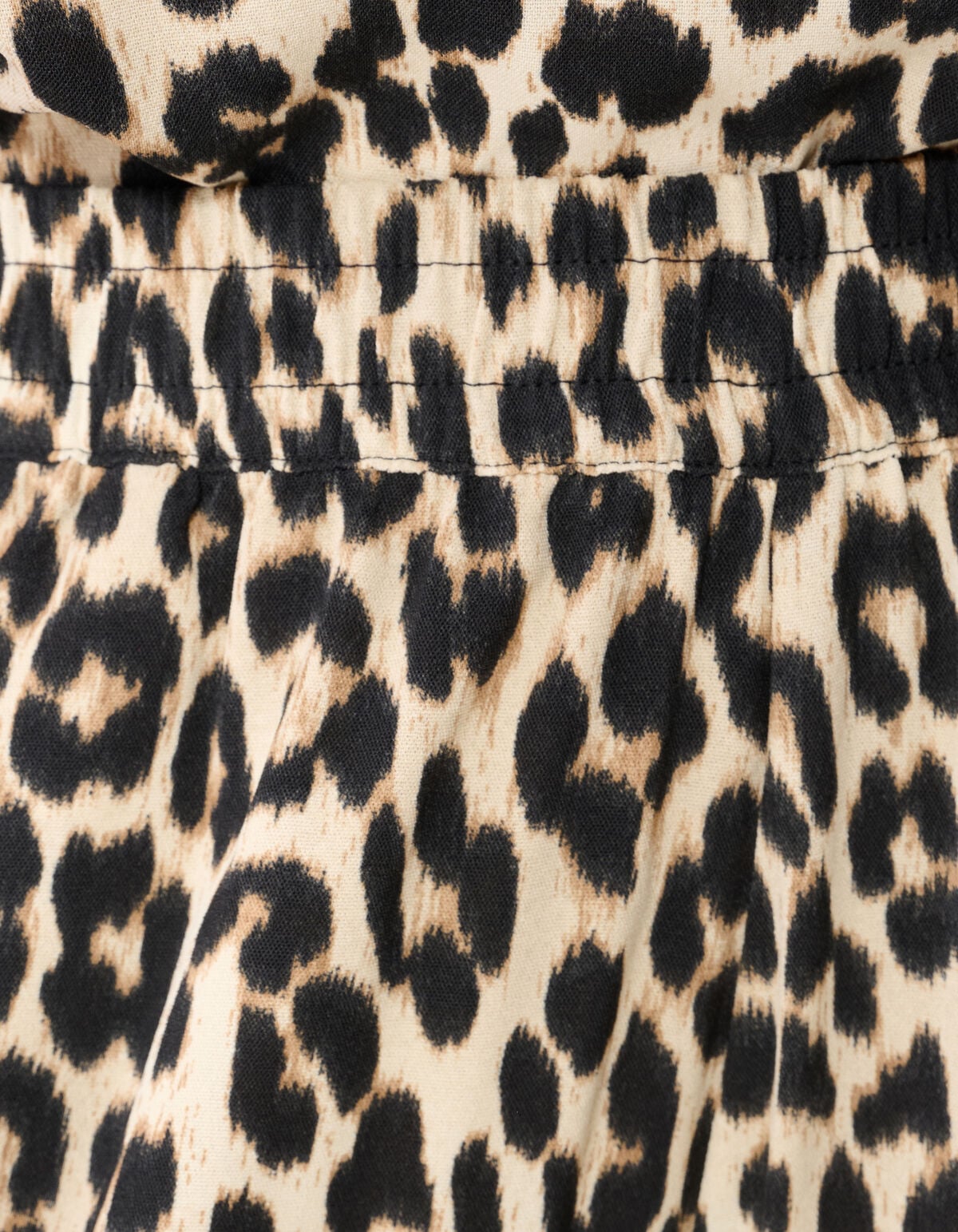 Leopard Twist Wide Leg Fit Broek Bruin SHOEBY WOMEN