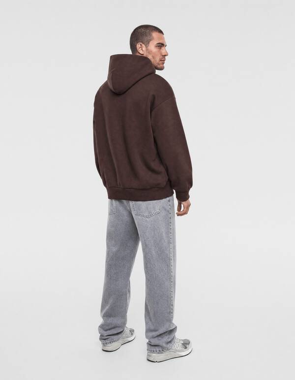 Interlock Hoodie Donkerbruin SHOEBY MEN