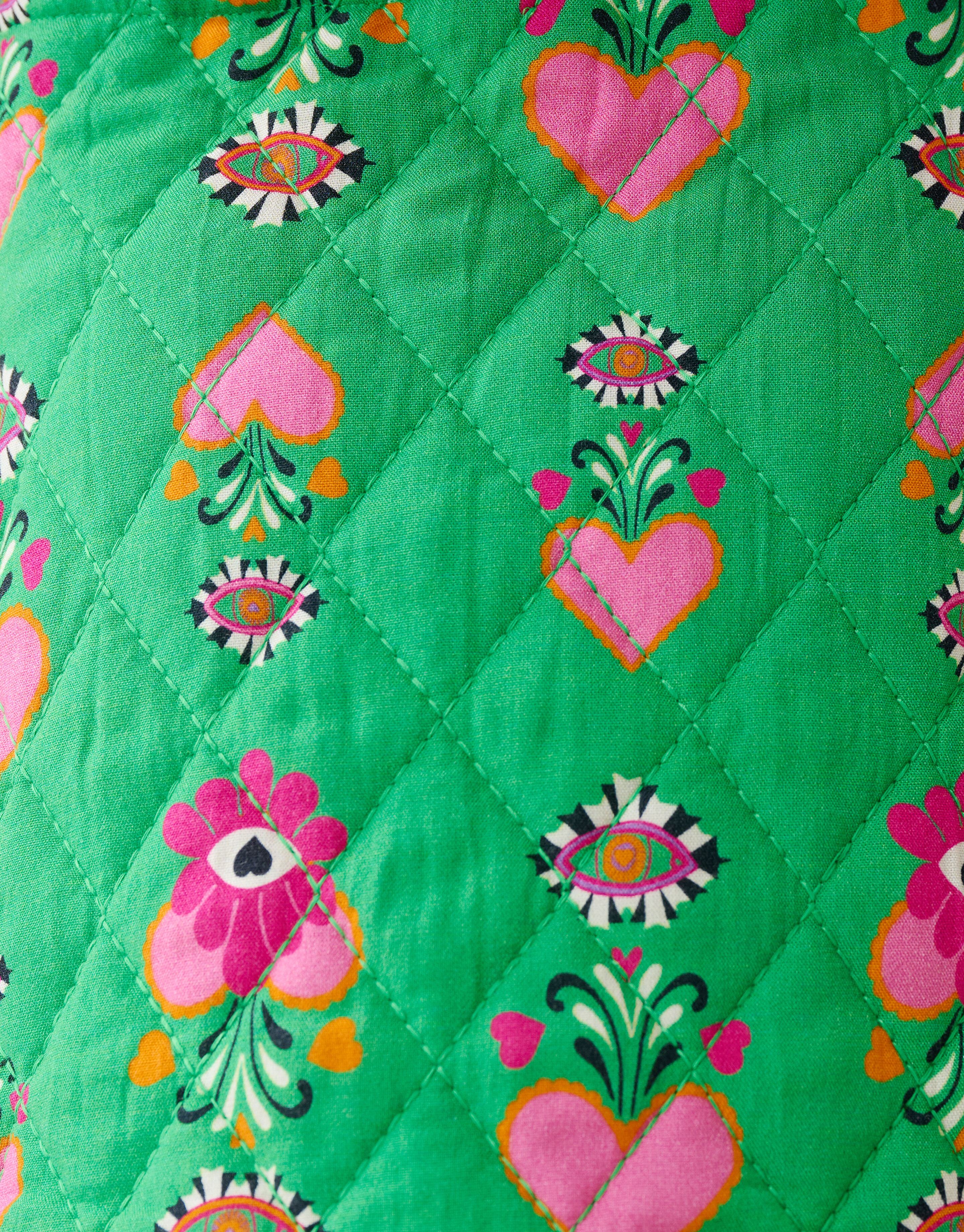 Quilted Mini Rok Groen SHOEBY GIRLS