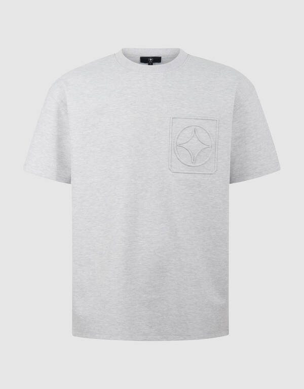 Logo Pocket T-shirt Lichtgrijs SHOEBY MEN