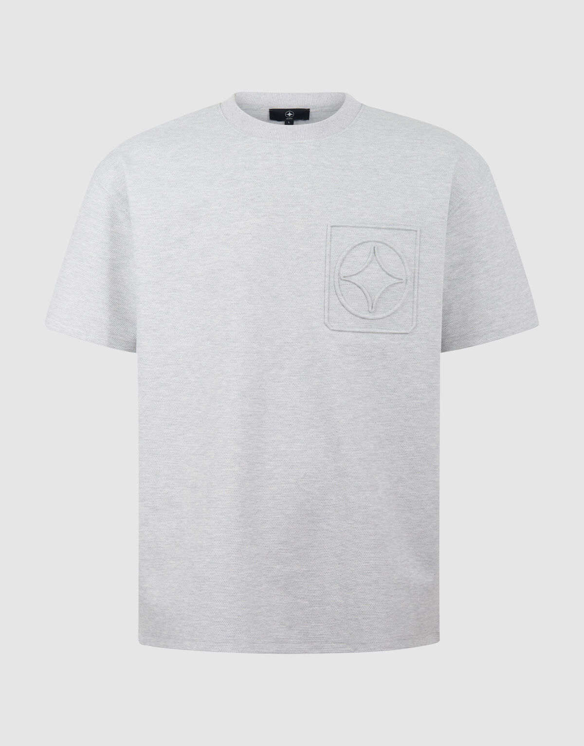 Logo Pocket T-shirt Lichtgrijs SHOEBY MEN