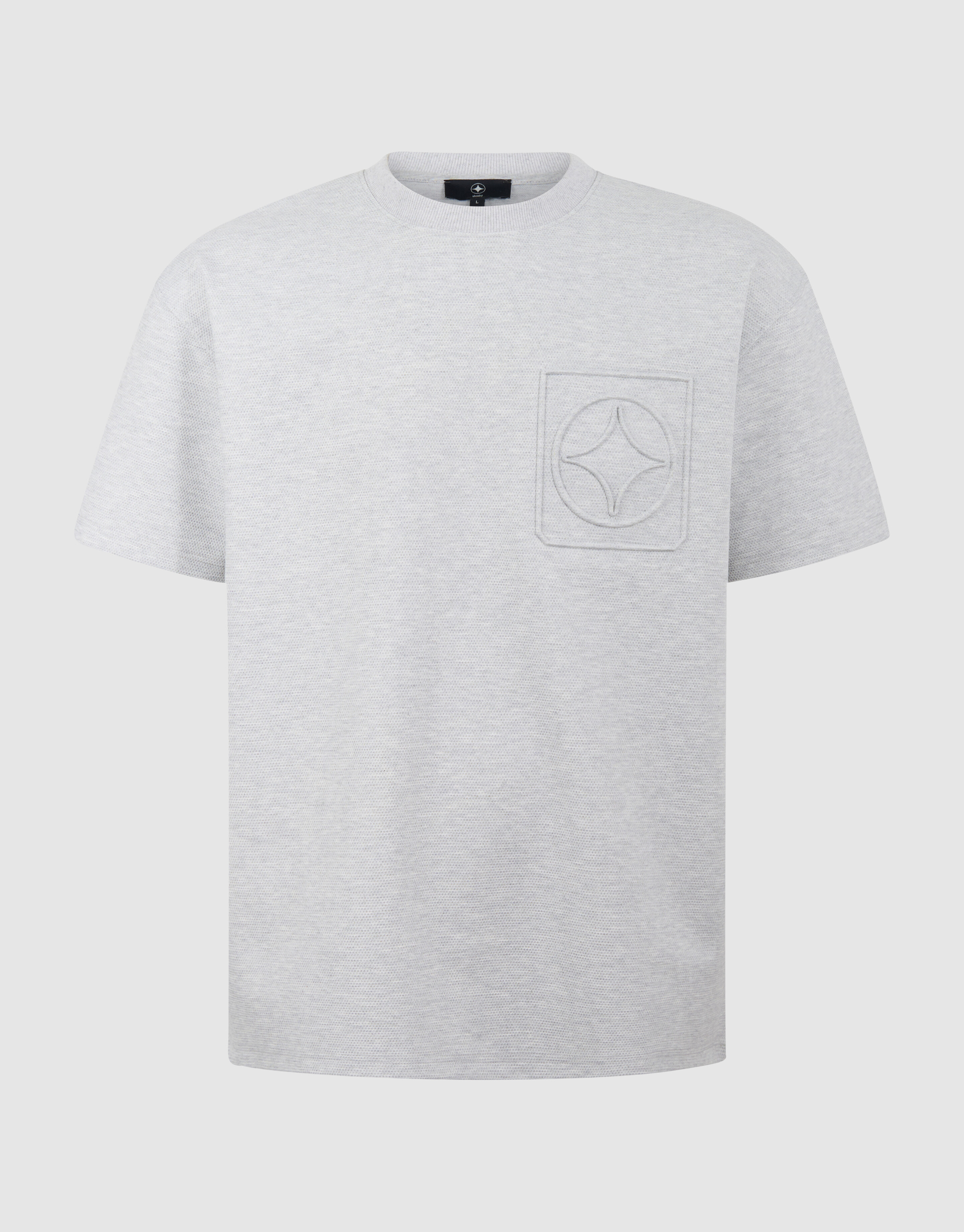 Logo Pocket T-shirt Lichtgrijs SHOEBY MEN