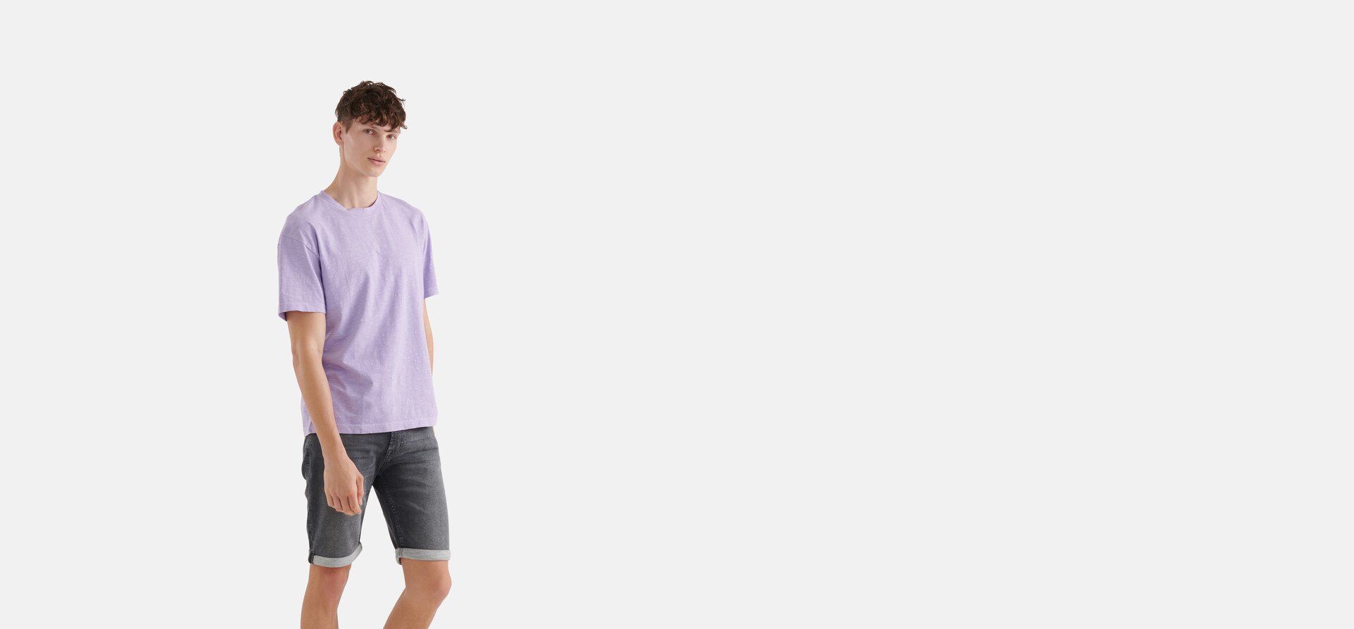 Jersey T-shirt Lichtpaars SHOEBY MEN