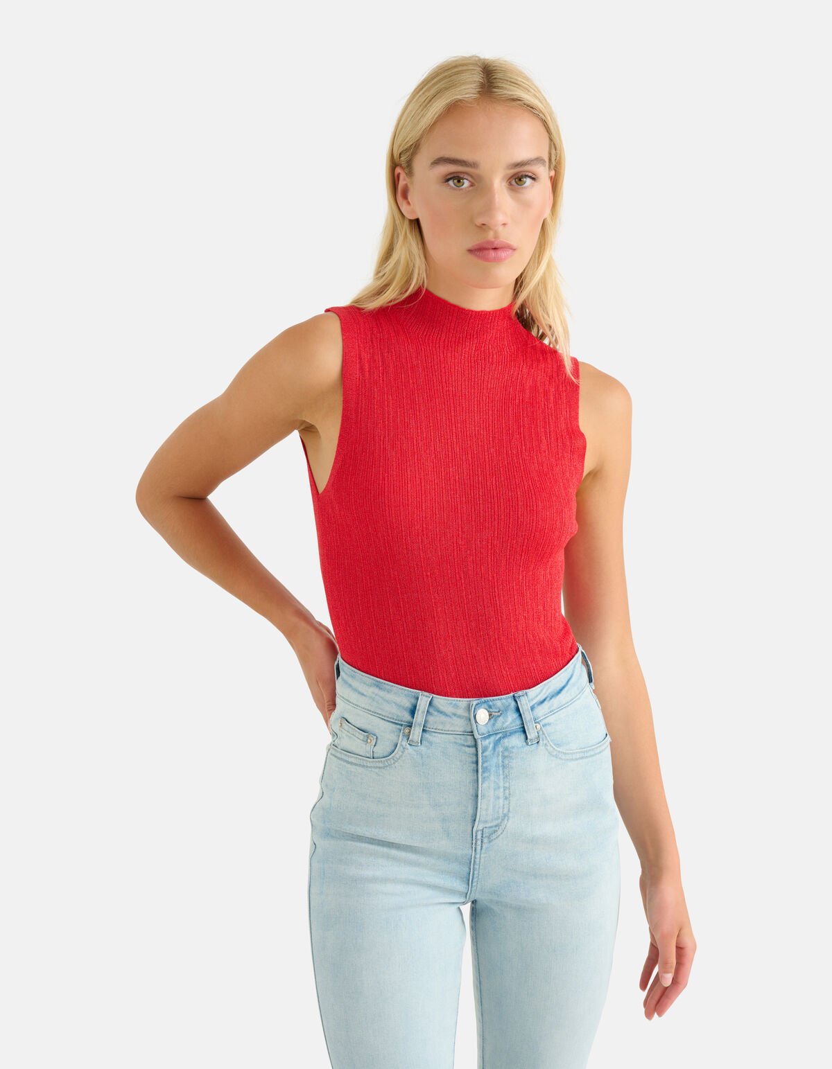 Glitter Top Rood SHOEBY WOMEN