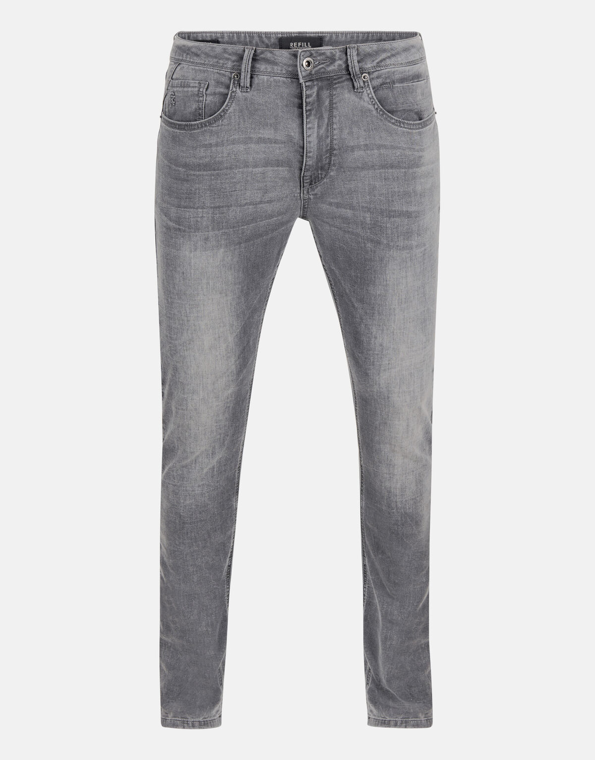 Slim Fit Jog Jeans Lichtgrijs L32 Refill