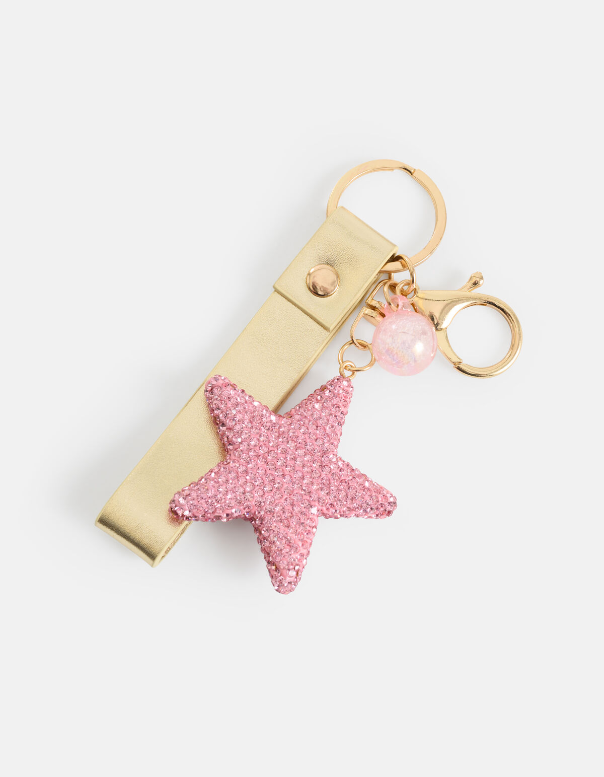 Stras Ster Sleutelhanger Roze SHOEBY ACCESSOIRES