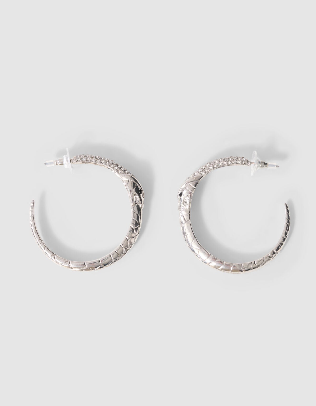 Snake Hoop Oorbellen Zilver SHOEBY ACCESSOIRES