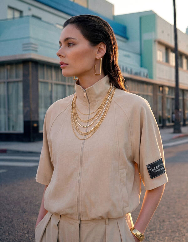 Layered Strass Ketting Goud SHOEBY ACCESSOIRES