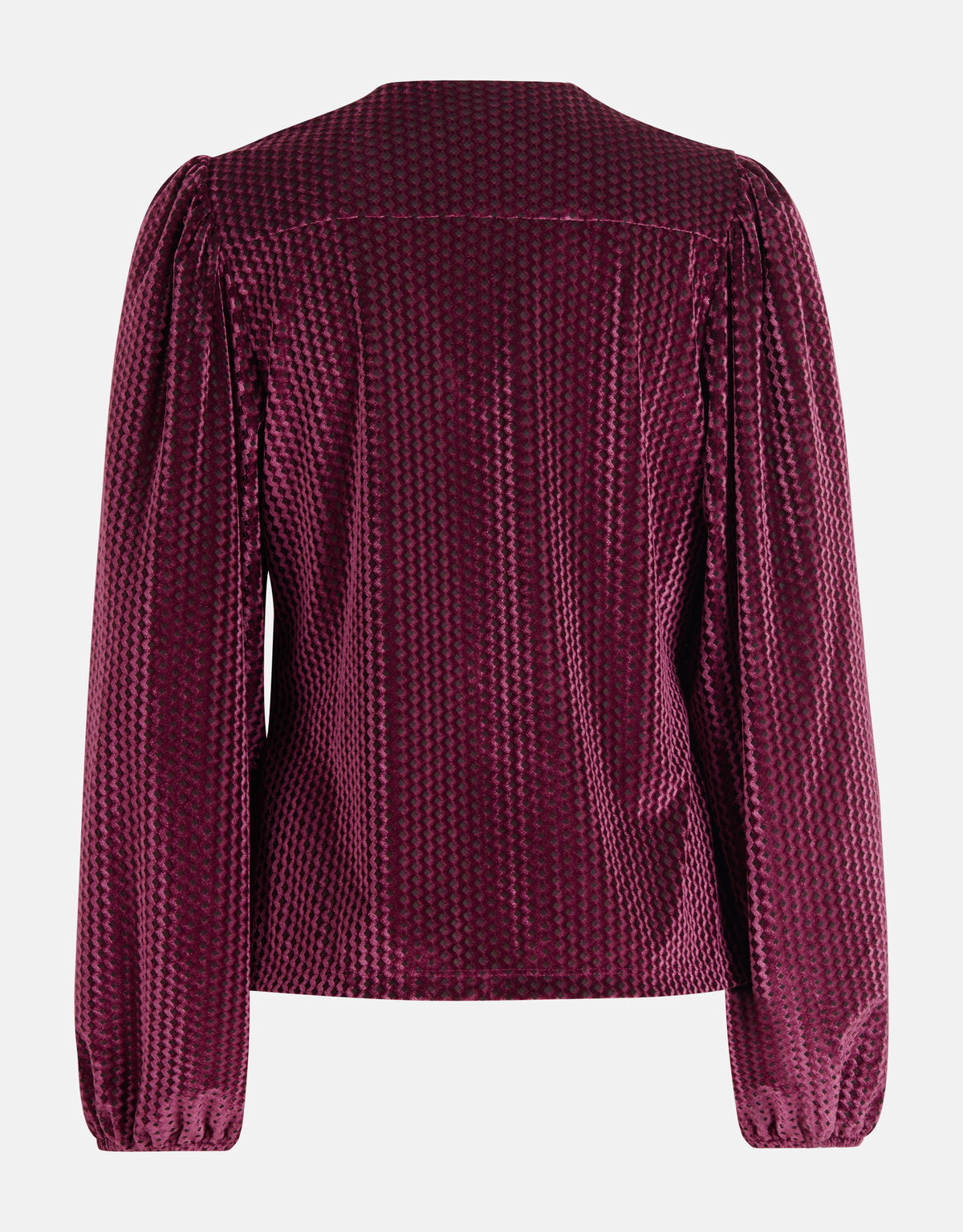 Velvet V-hals Top Paars SHOEBY WOMEN