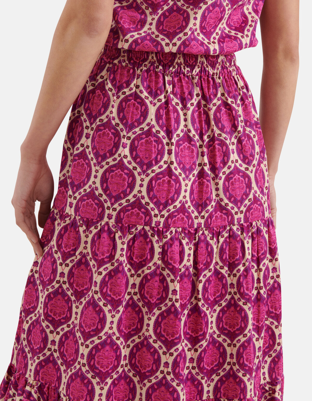 Grafische Maxi Rok Paars SHOEBY WOMEN