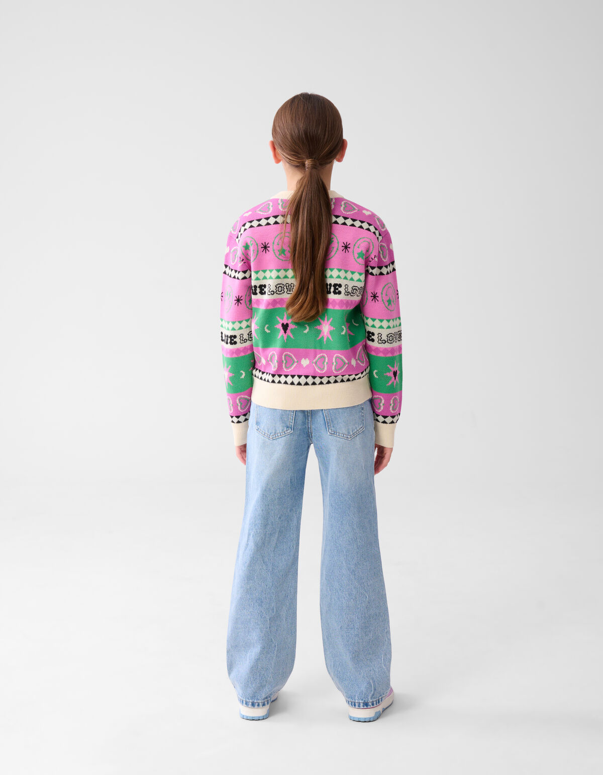 Printed Vest Gebroken Wit SHOEBY GIRLS