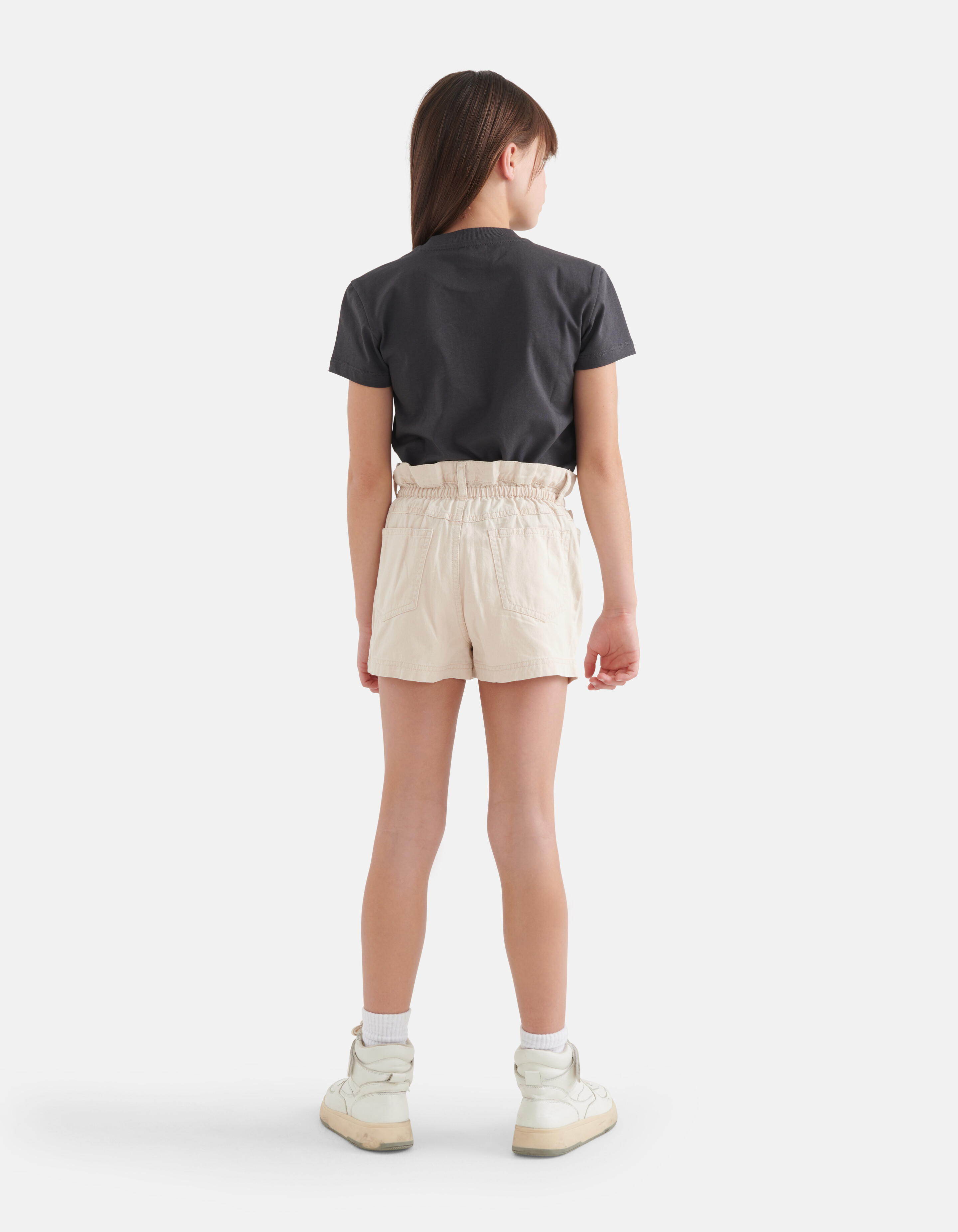 Embroidery T-shirt Donkergrijs SHOEBY GIRLS