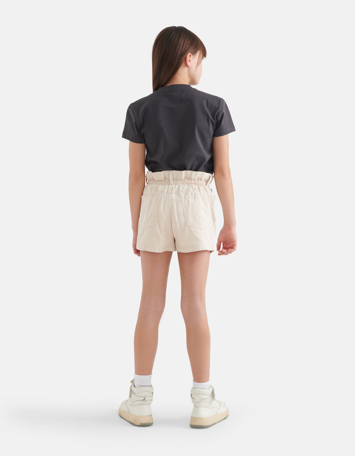 Embroidery T-shirt Donkergrijs SHOEBY GIRLS