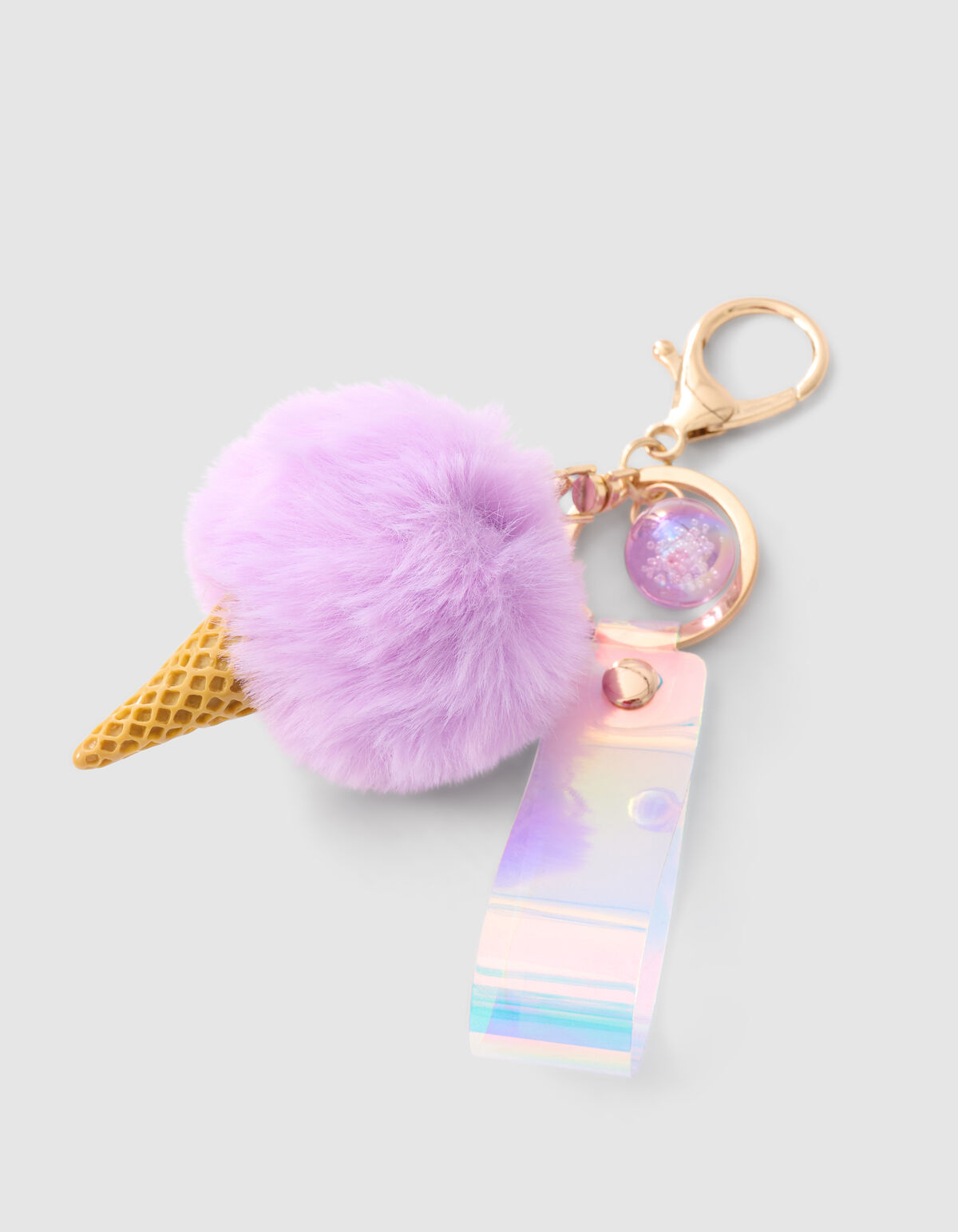 Fur Icecream Sleutelhanger Lichtpaars SHOEBY ACCESSOIRES