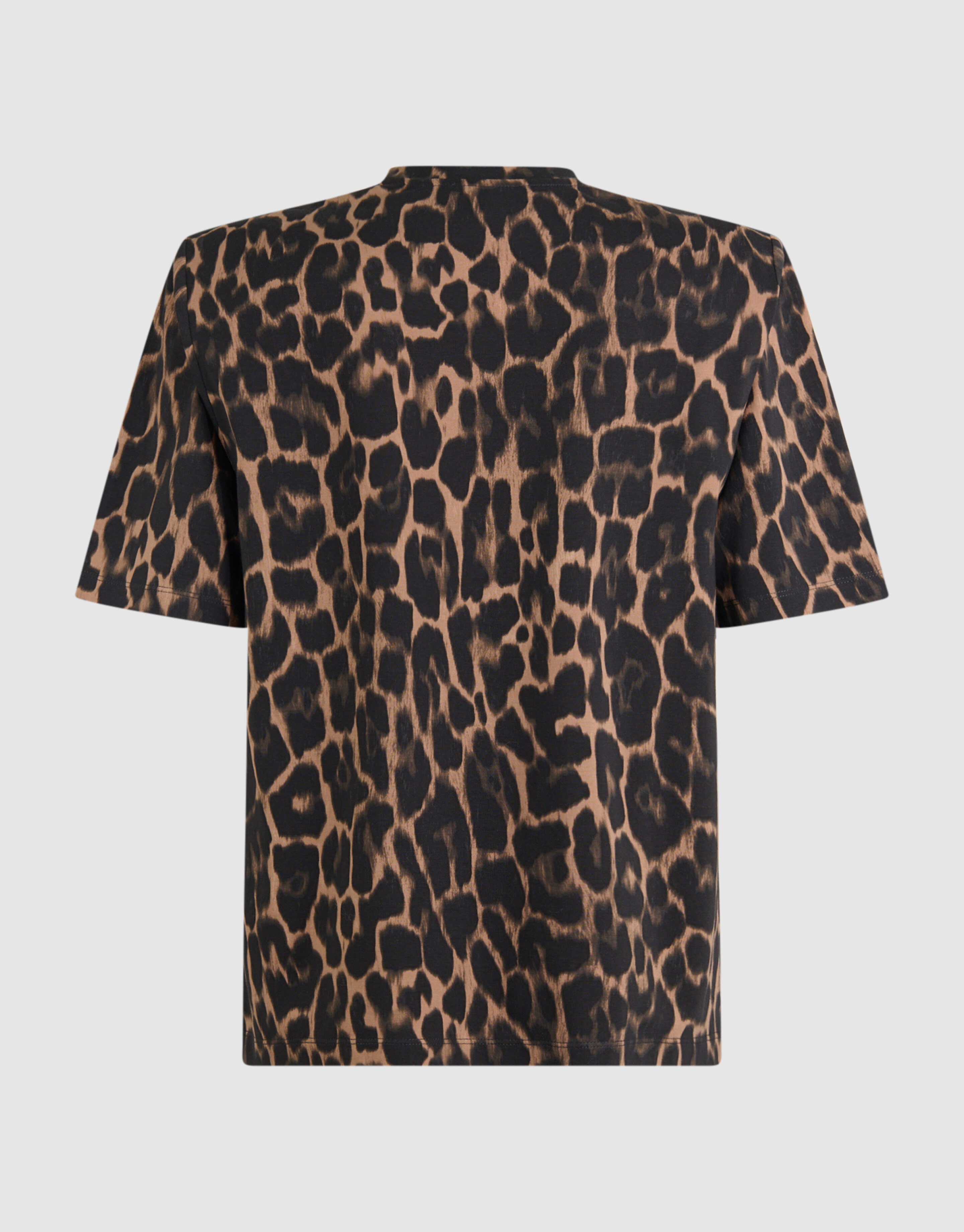 Padded Leopard Print T-shirt Bruin SHOEBY WOMEN