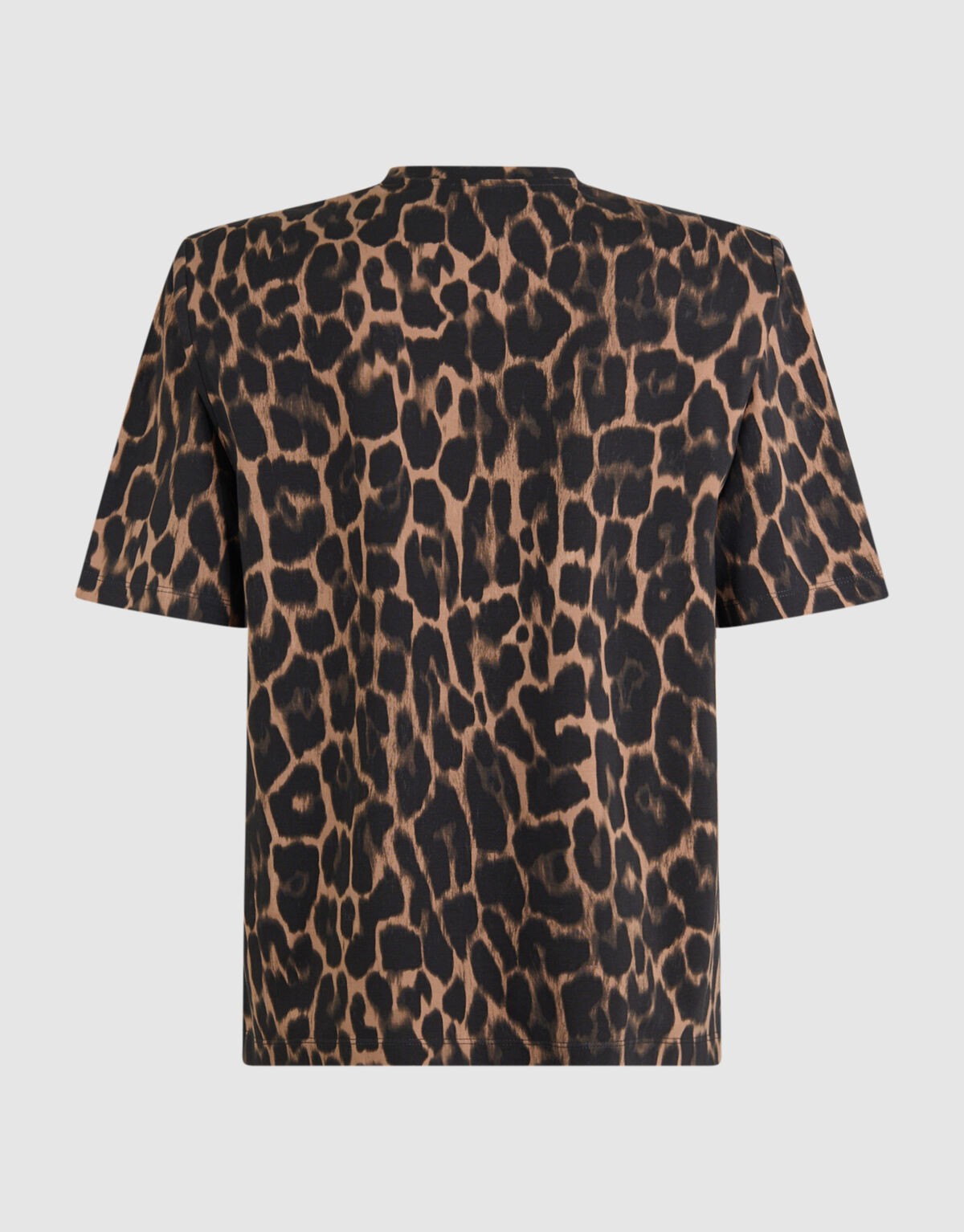 Padded Leopard Print T-shirt Bruin SHOEBY WOMEN