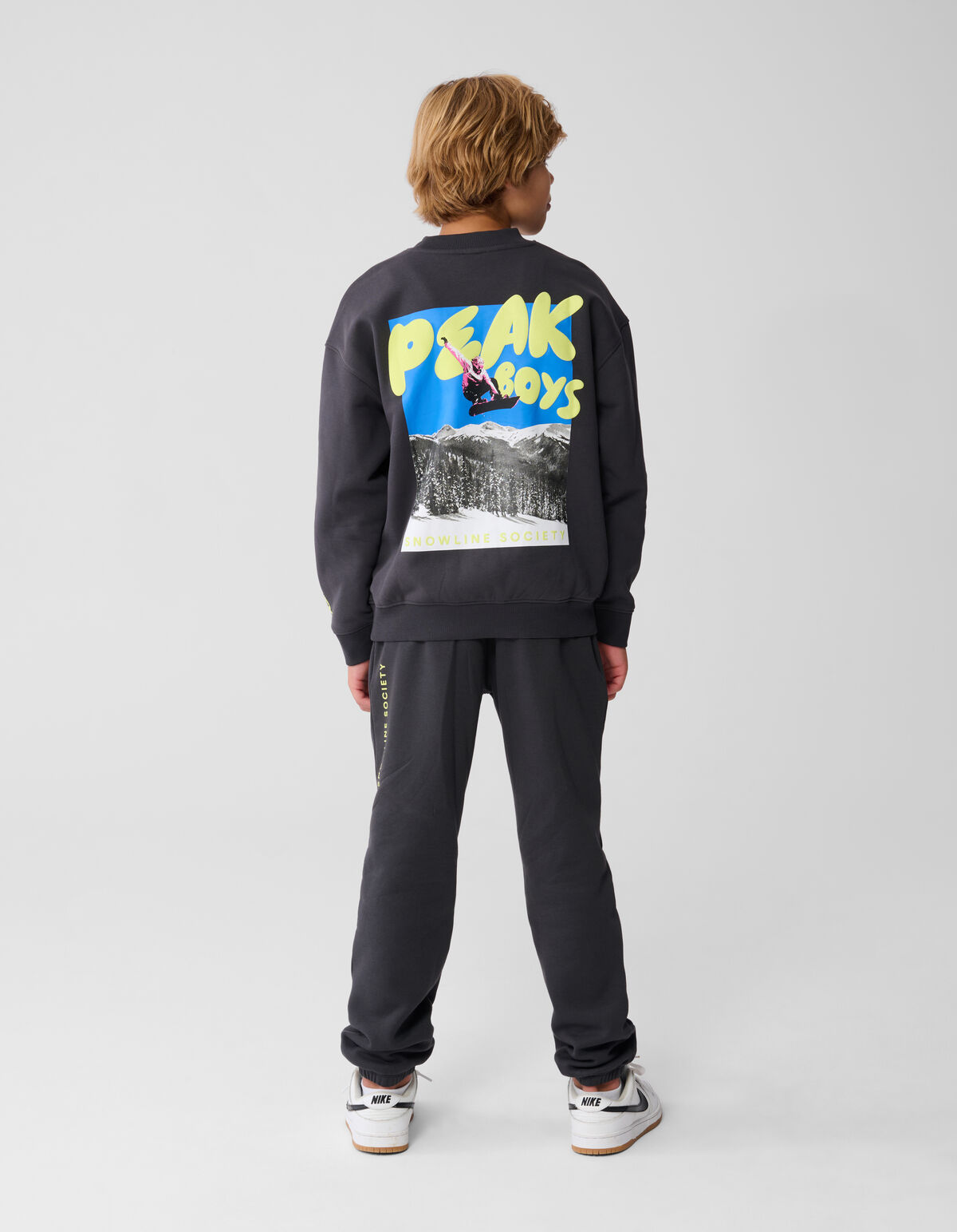 Peak Artwork Jogger Broek Donkergrijs SHOEBY BOYS