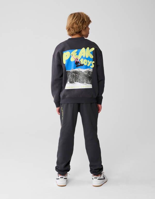 Peak Artwork Jogger Broek Donkergrijs SHOEBY BOYS