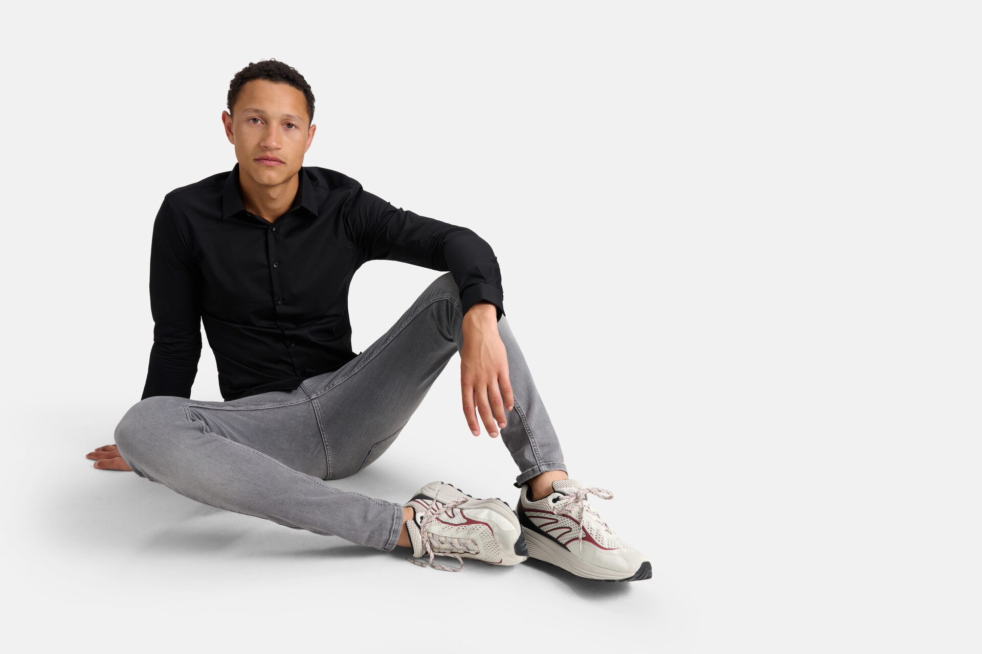 Basis Overhemd Zwart SHOEBY MEN