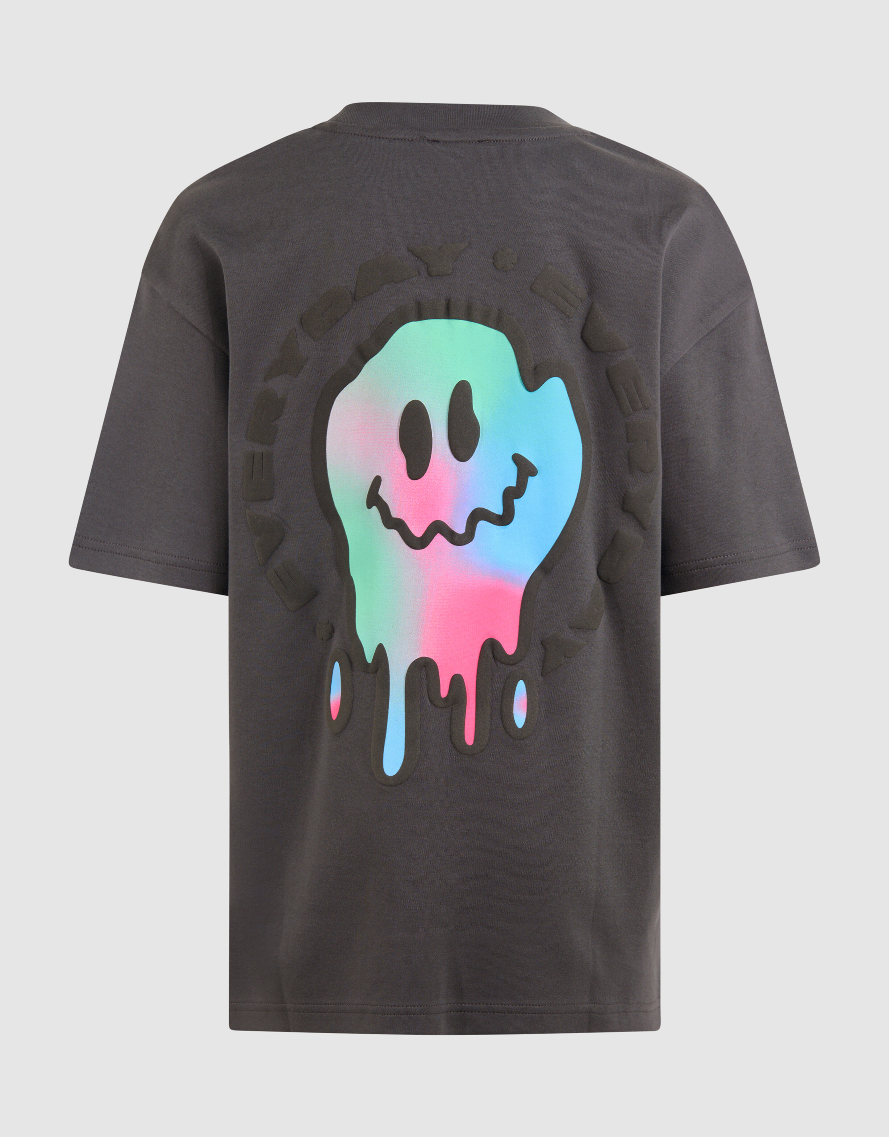 Color Smiley T-shirt Donkergrijs SHOEBY BOYS