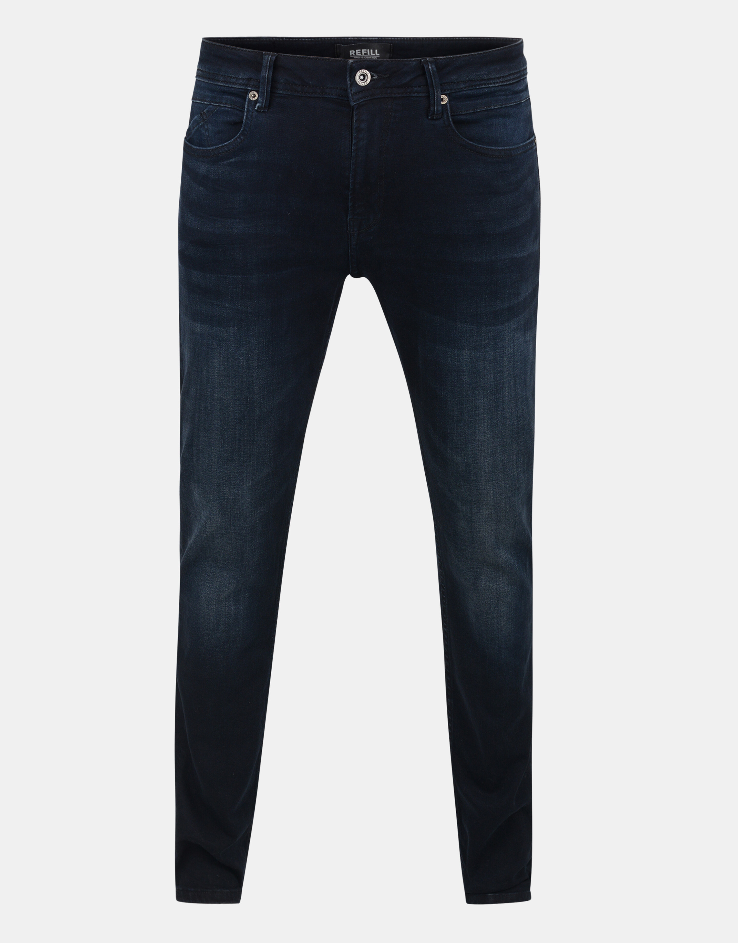 Lewis Straight Blue/Black Jeans L32 Refill