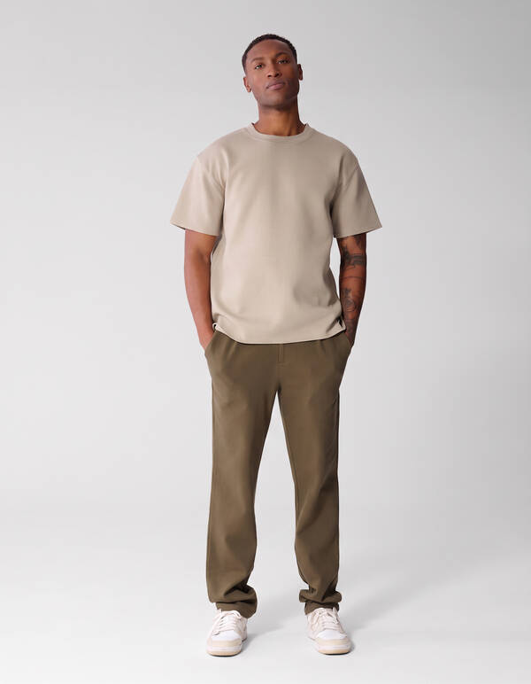Keper Structuur Broek Donkergroen SHOEBY MEN