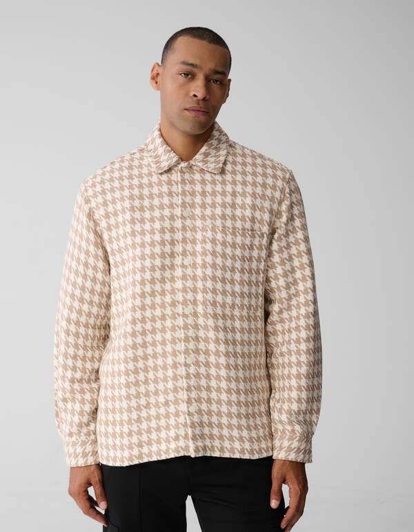 Ruiten Overshirt Zand SHOEBY MEN