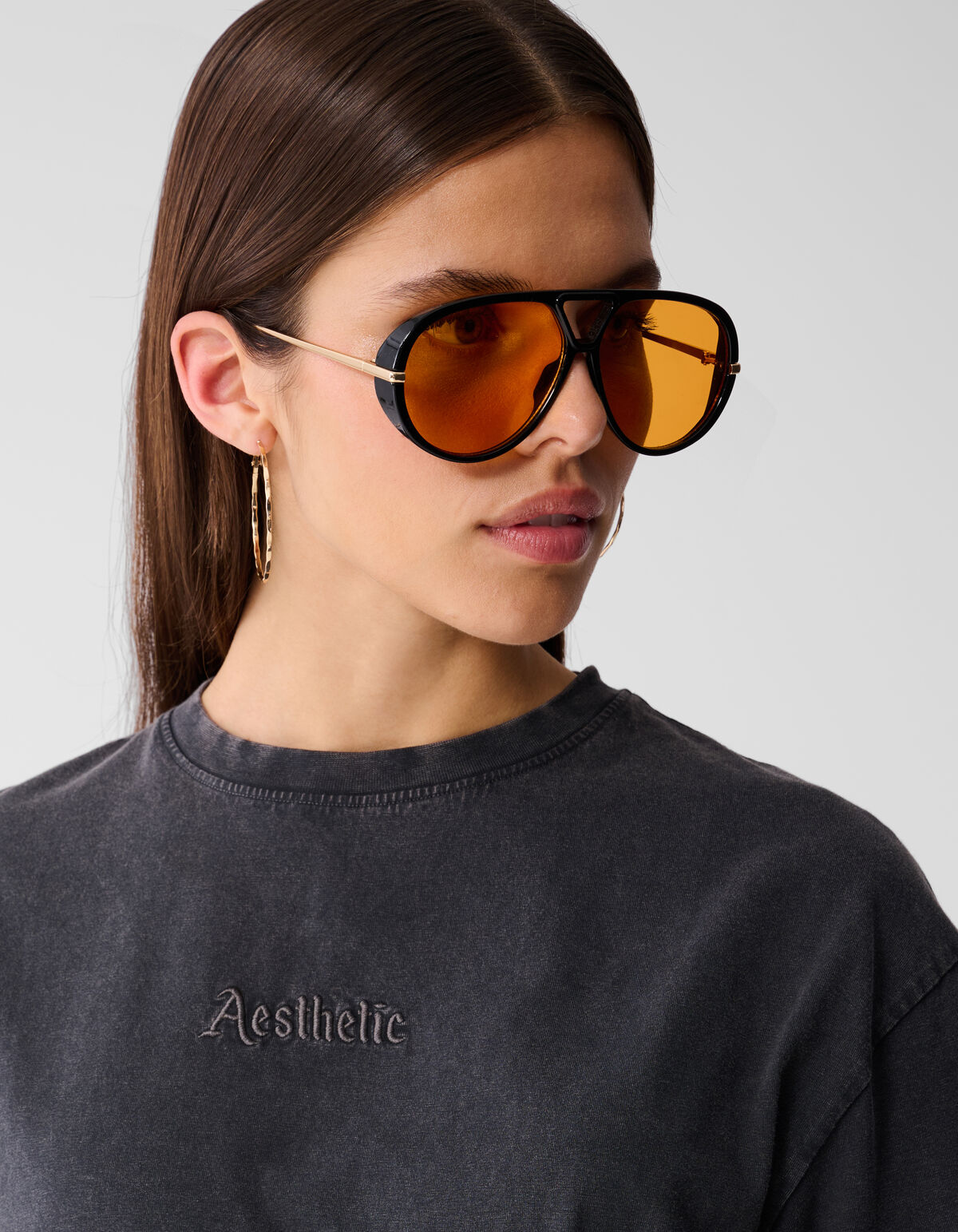 Big Aviator Zonnebril Zwart SHOEBY ACCESSOIRES