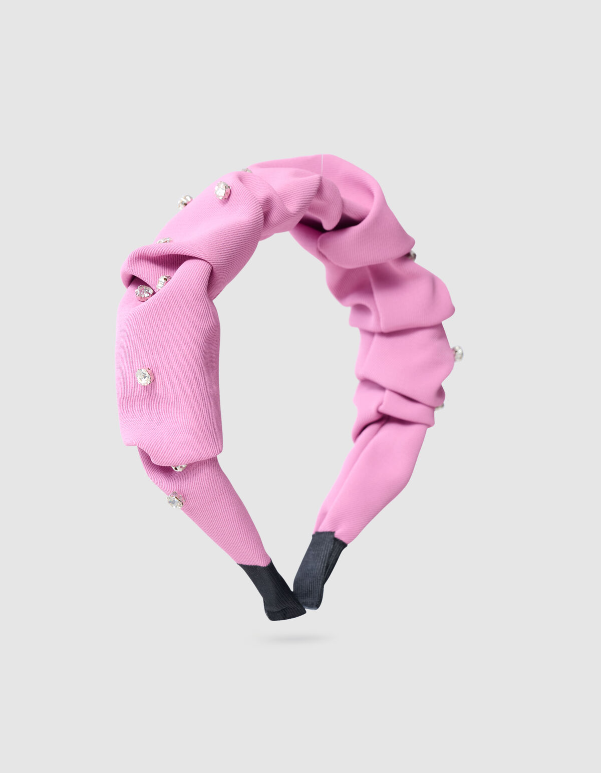 Strass Scrunched Haarband Roze SHOEBY ACCESSOIRES