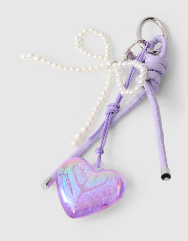 Fun Heart Sleutelhanger Paars SHOEBY ACCESSOIRES