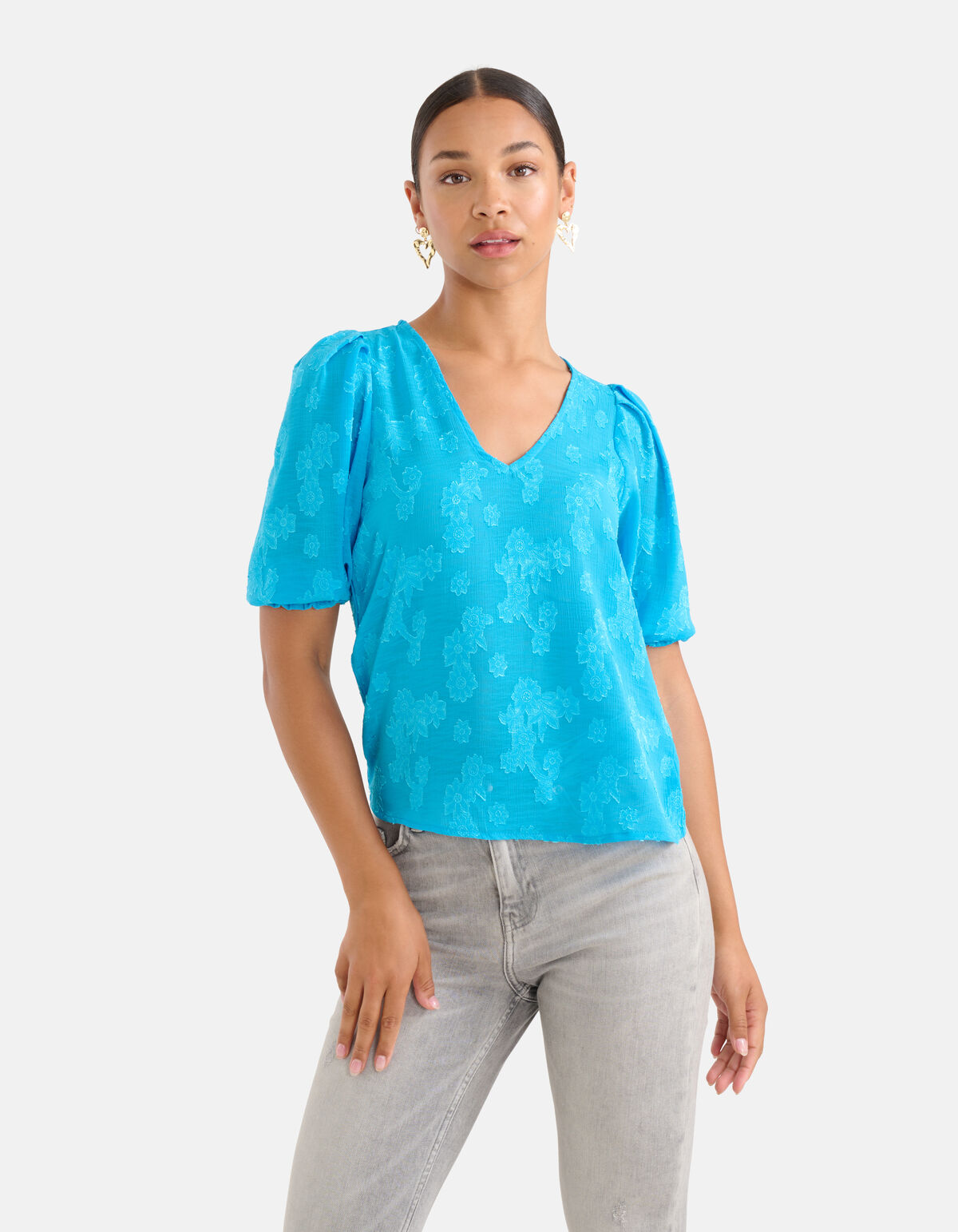 Chiffon Top Blauw SHOEBY WOMEN