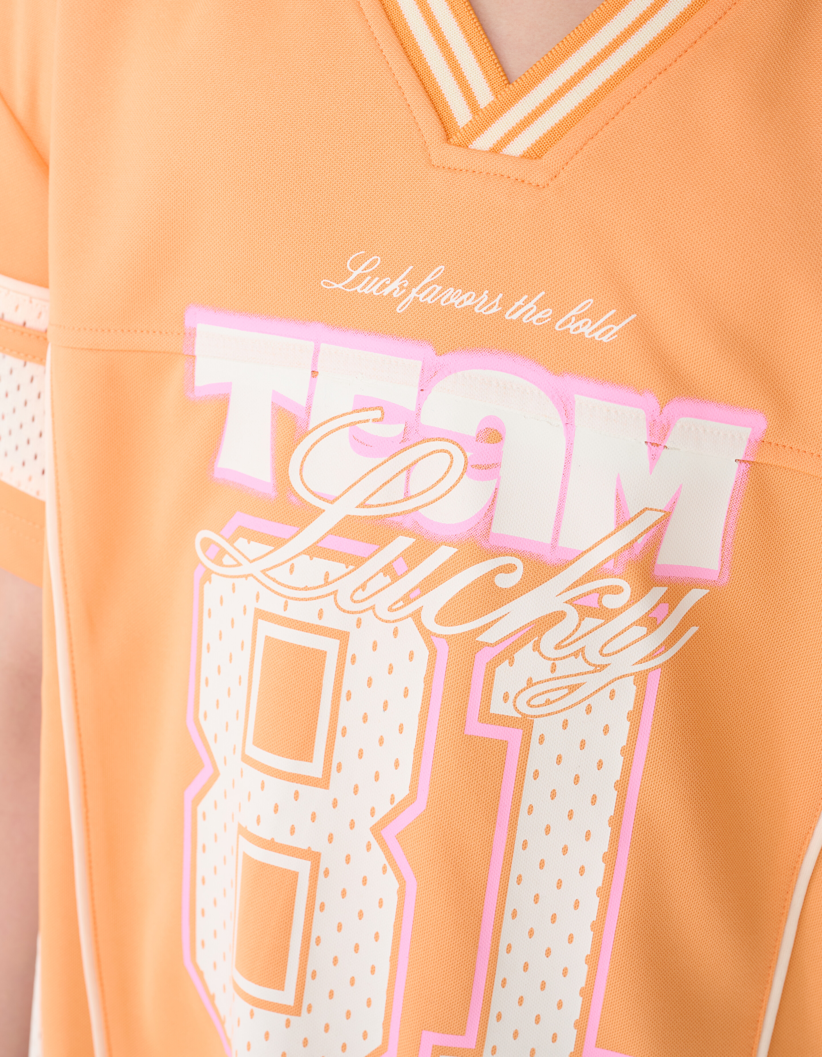 Baseball T-shirt Oranje SHOEBY GIRLS
