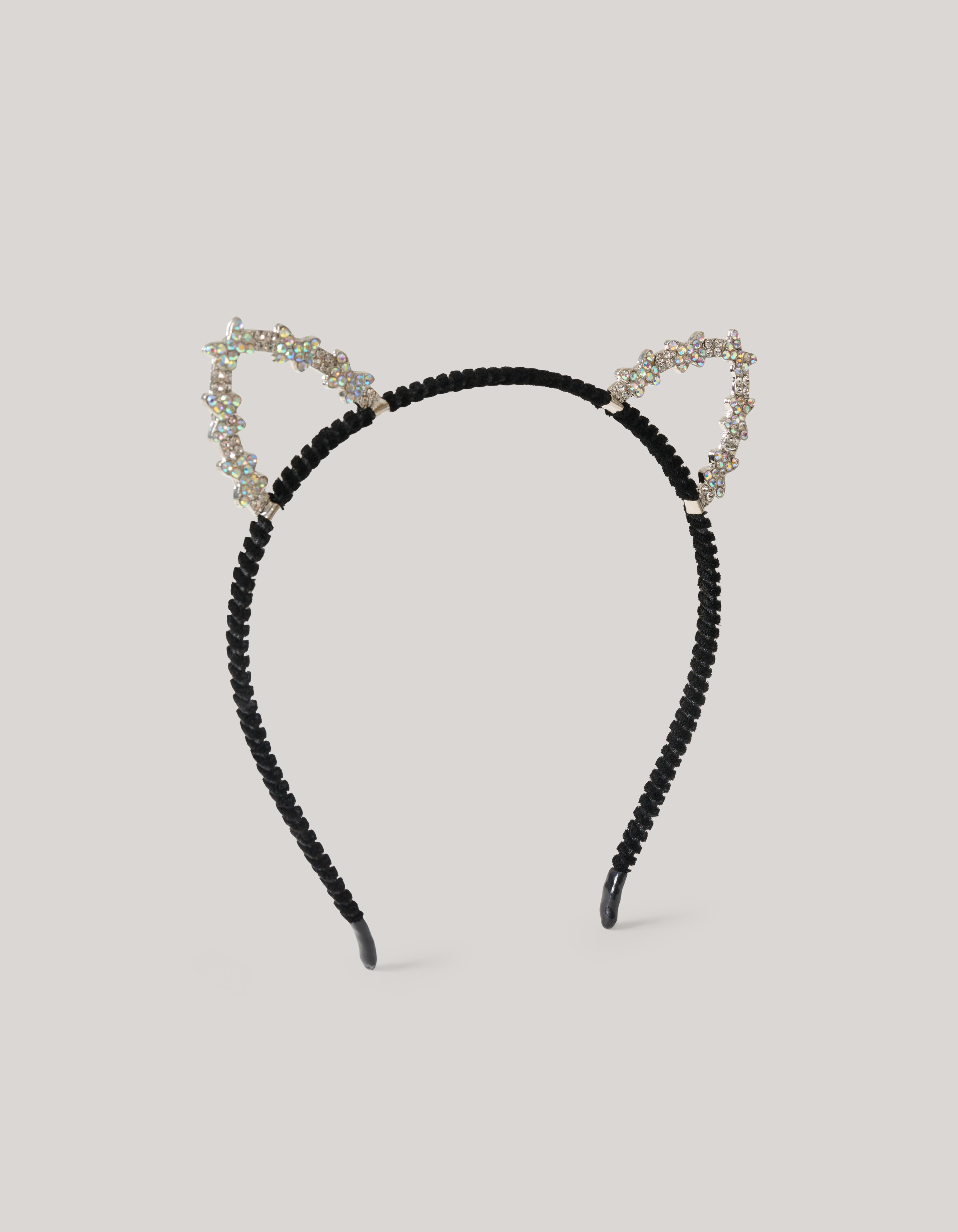 Strass Katten Haarband Zwart SHOEBY ACCESSOIRES
