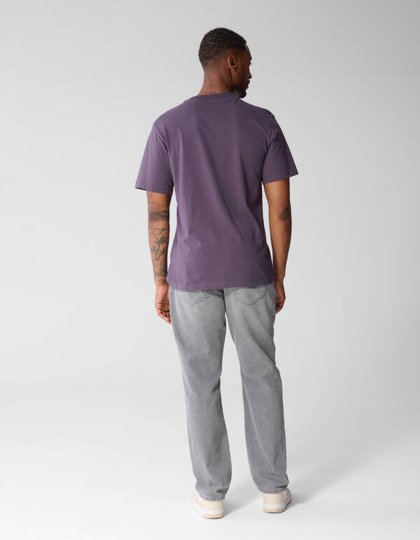 Minimal Artwork T-shirt Paars SHOEBY MEN