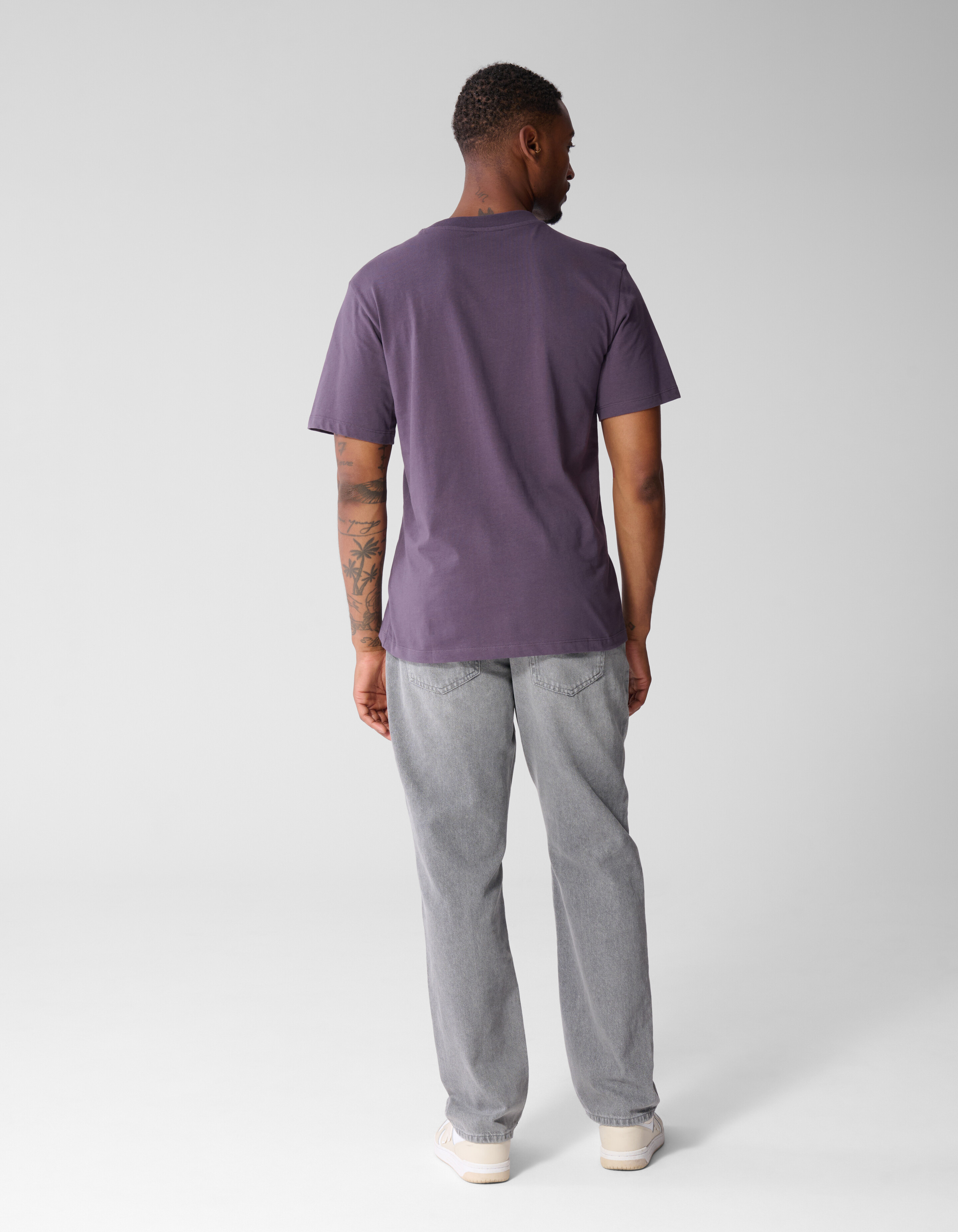 Minimal Artwork T-shirt Paars SHOEBY MEN