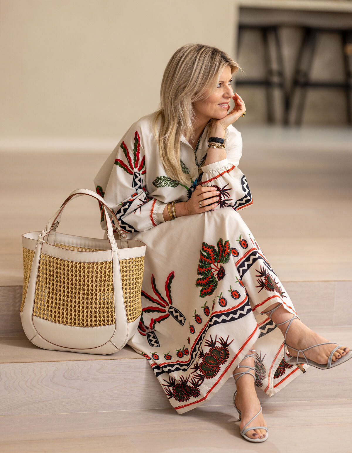 Printed Blouse Gebroken Wit By Lonneke SHOEBY WOMEN