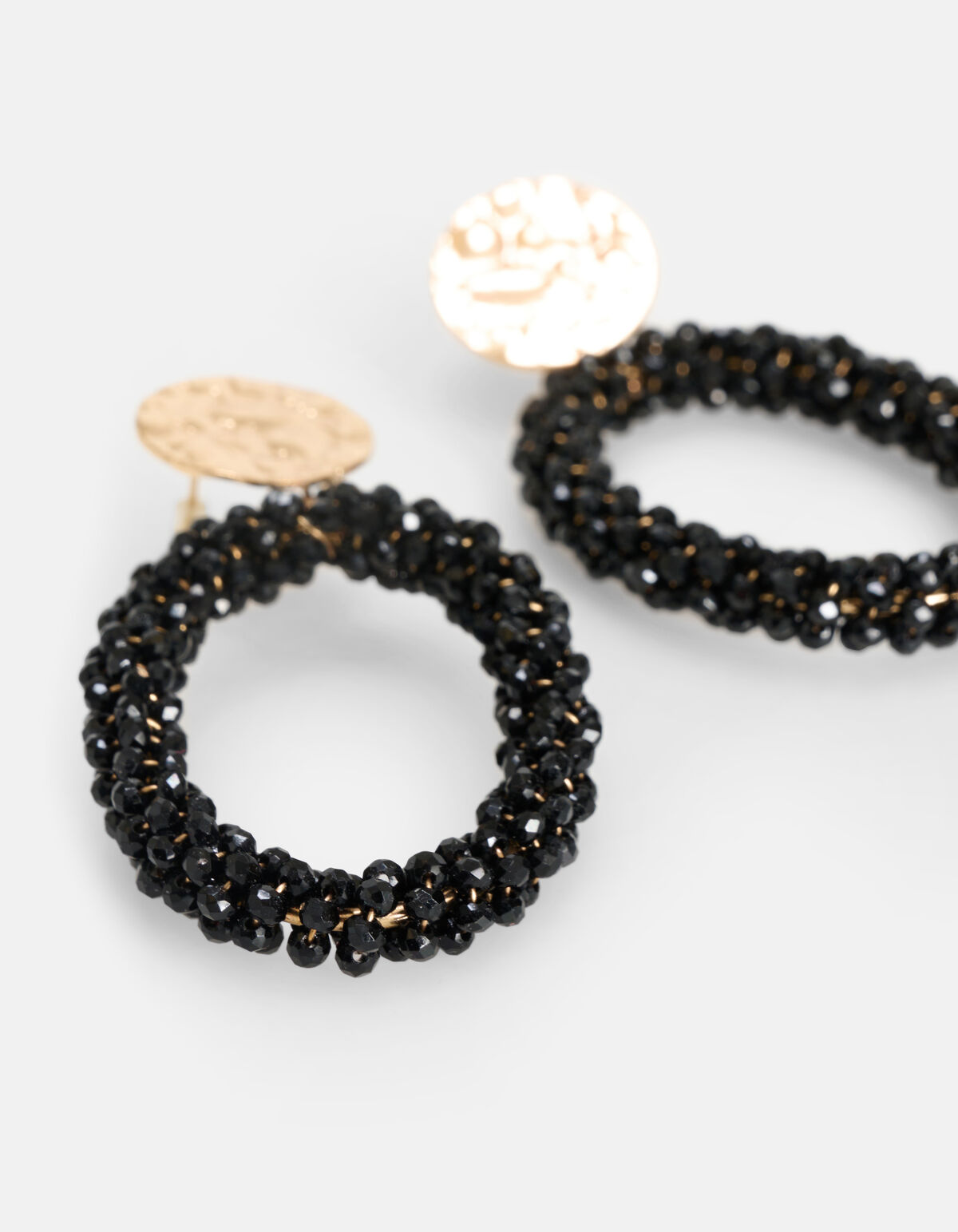 Black Beaded Oorbellen SHOEBY ACCESSOIRES