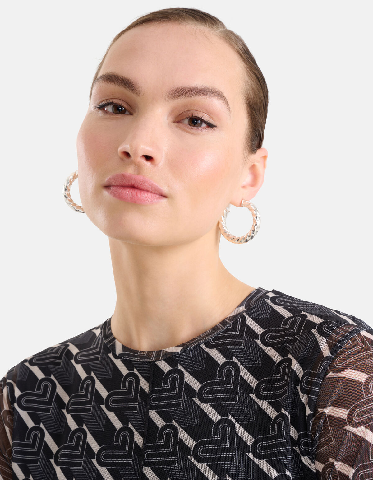 Twisted Hoop Oorbellen Zilver SHOEBY ACCESSOIRES