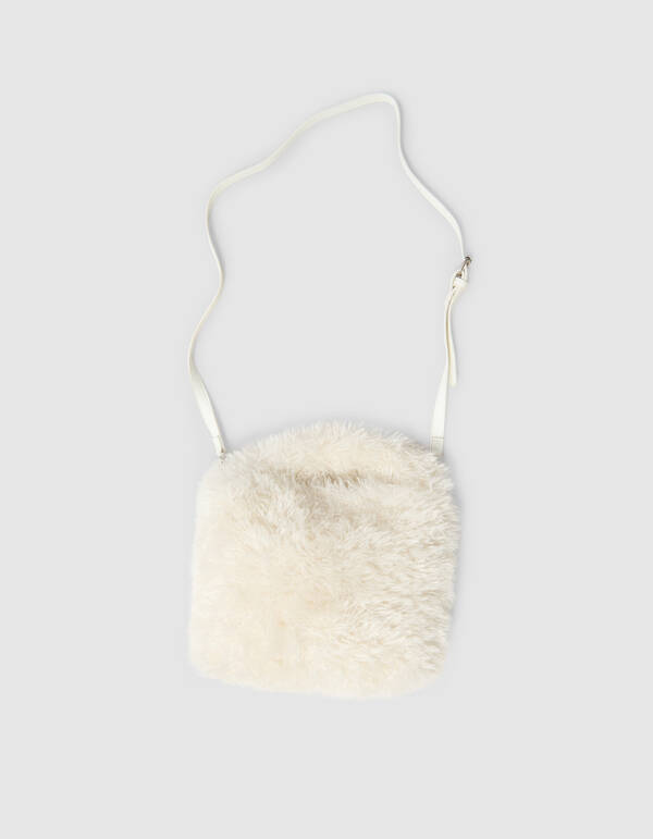 Fluffy Fur Tas Gebroken Wit SHOEBY ACCESSOIRES