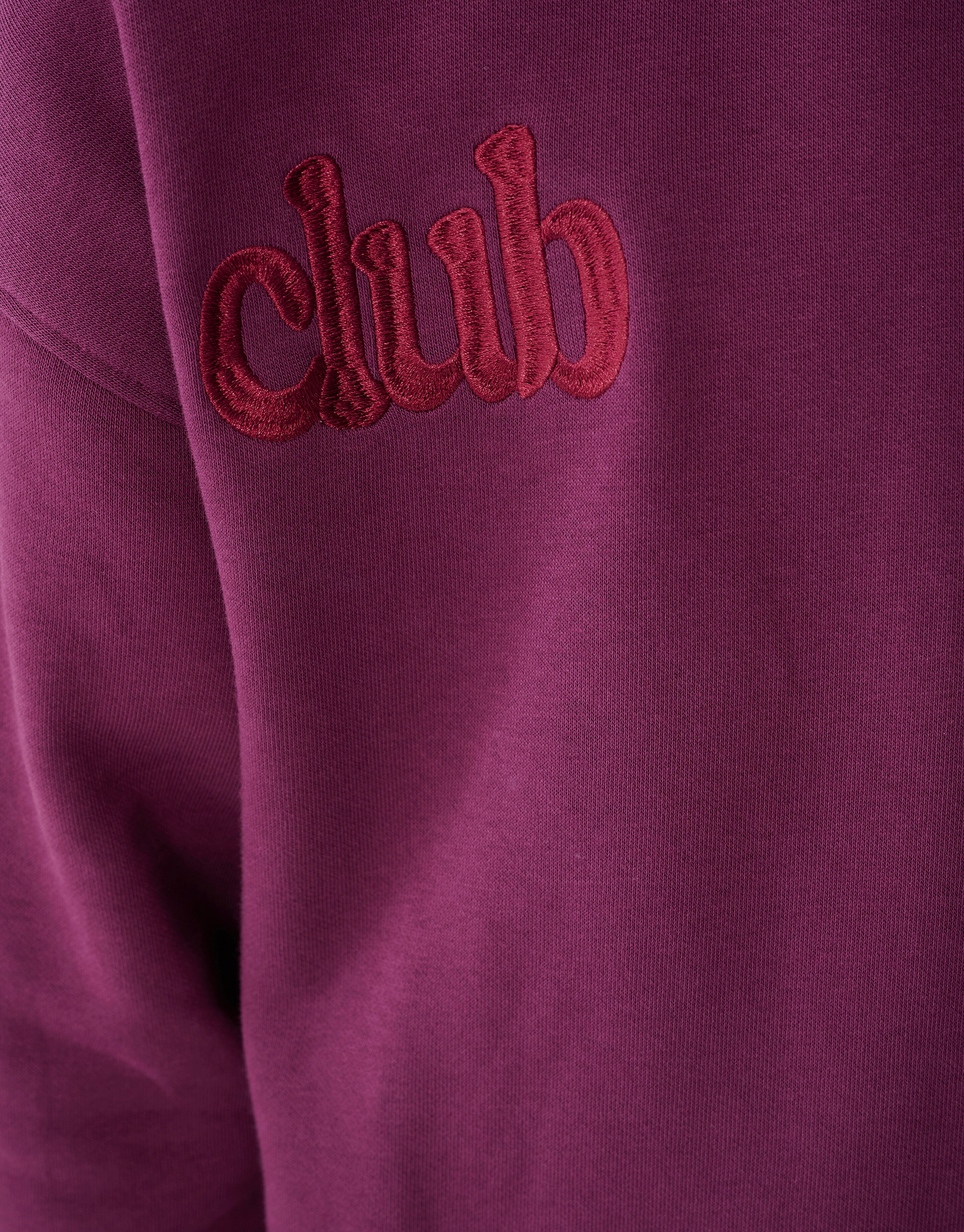 Club Embroidery Hoodie Donkerrood SHOEBY BOYS